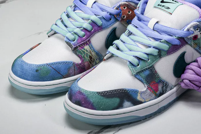 Rep Nike SB Dunk Low Futura Laboratories Bleached Aqua HF6061-400 0118