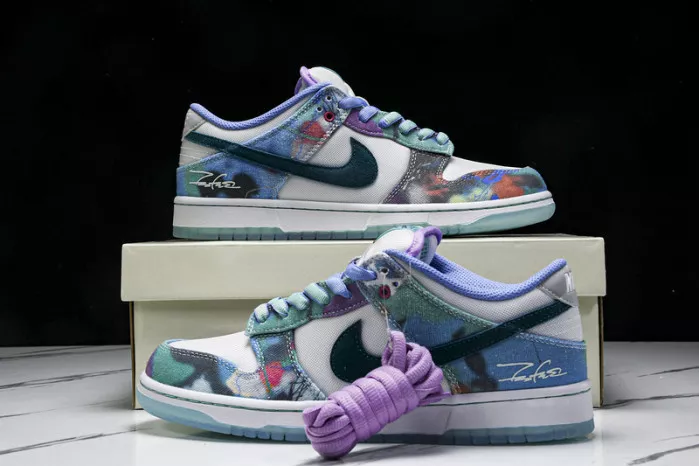 Rep Nike SB Dunk Low Futura Laboratories Bleached Aqua HF6061-400 0118