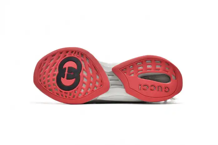 80% Off Sale Gucc Run Sneakers Grey Red 0123