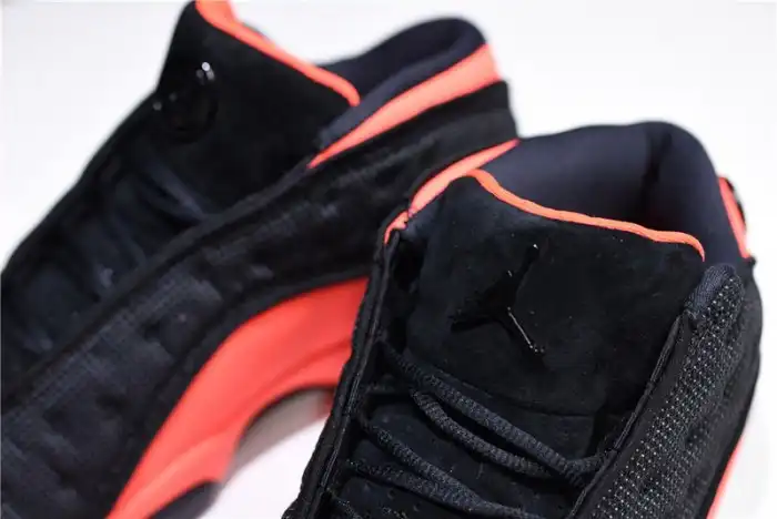 Rep Clot x Air Jordan 13 Low Black Infrared AT3102-006 0127