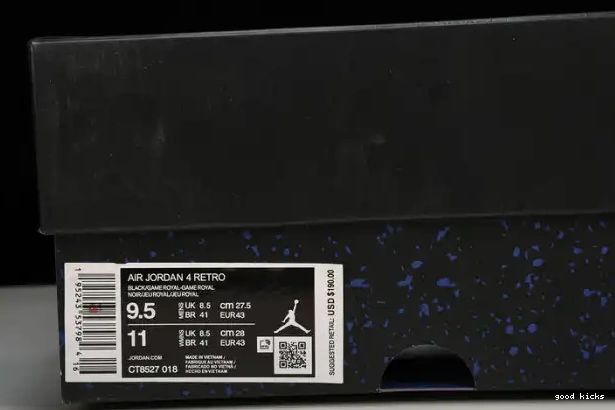 Rep 4 Royal Game CT8527-018 Retro Jordan Black 0210