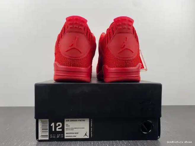 Rep Flyknit 4 Jordan Red Retro AQ3559-600 0217