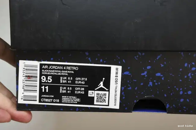 Rep 4 Royal Game CT8527-018 Retro Jordan Black 0210