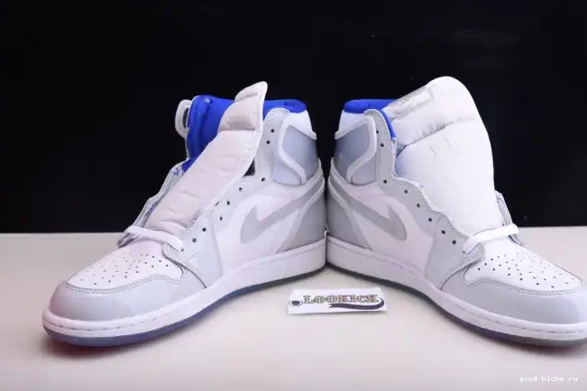 Rep CK6637-104 Racer 1 White Air Zoom Retro Jordan High Blue 0208