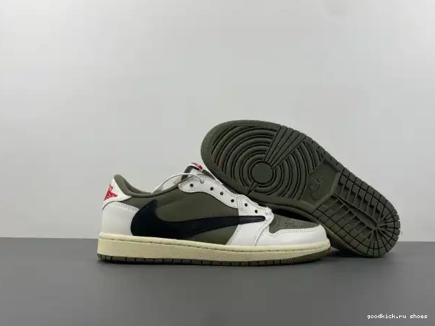 80% Off Sale OG MEDIUM AIR OLIVE 1 DM7866-200 JORDAN TRAVIS X SCOTT LOW 0224