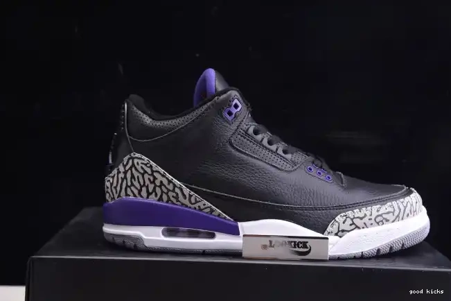 Rep Court 3 Purple Retro CT8532-050 Jordan Air Black 0224