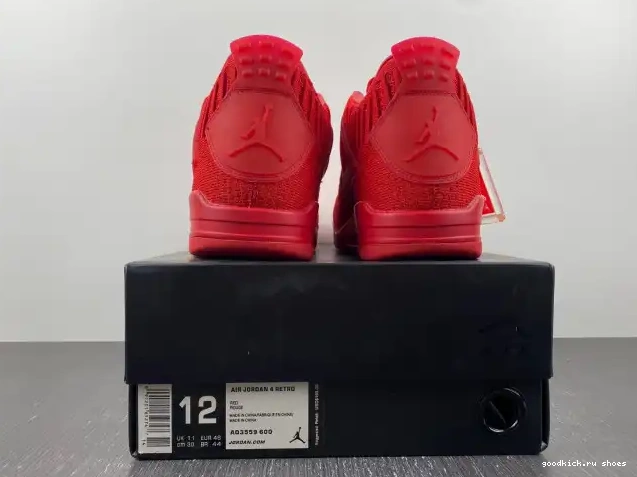 Rep Flyknit 4 Jordan Red Retro AQ3559-600 0217