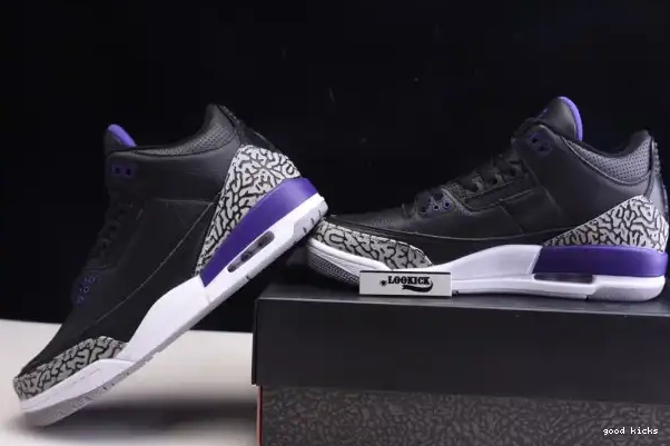 Rep Court 3 Purple Retro CT8532-050 Jordan Air Black 0224