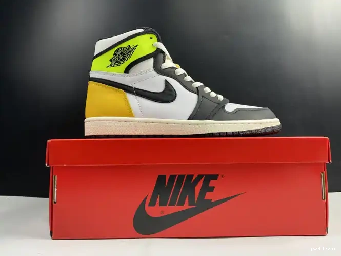 80% Off Sale HIGH GOLD' 555088-118 'VOLT AIR JORDAN 1 RETRO OG 0224