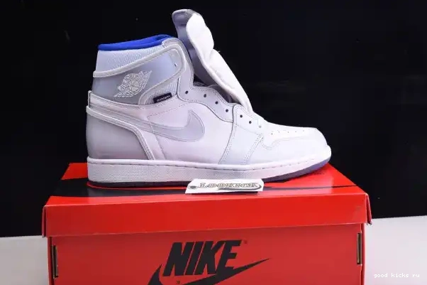 Rep CK6637-104 Racer 1 White Air Zoom Retro Jordan High Blue 0208