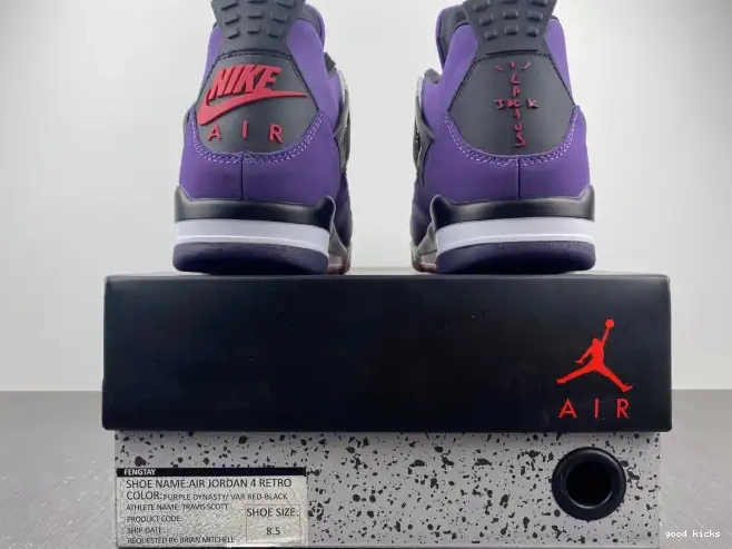 Rep (Friends Travis Retro 766296 LN4 4 Scott and Purple Family) Jordan 0226