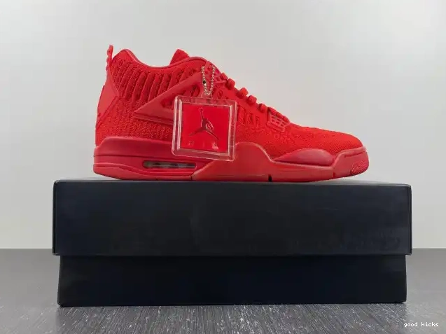 Cheap Jordan AQ3559-600 Red Flyknit Retro 4 0223