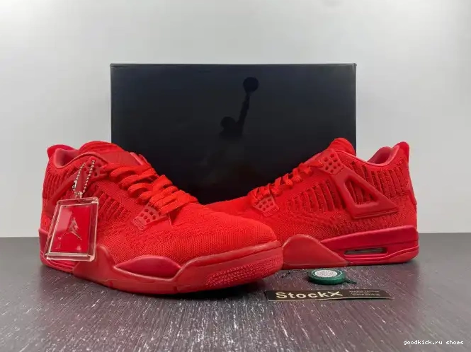 Rep Flyknit 4 Jordan Red Retro AQ3559-600 0217