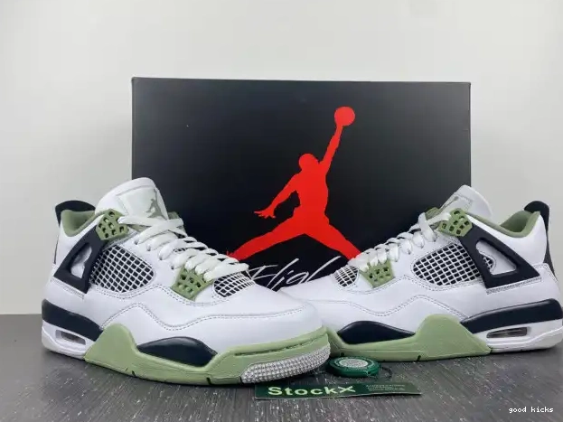 Cheap Air 4 Seafoam Jordan WMNS AQ9129-103 0224