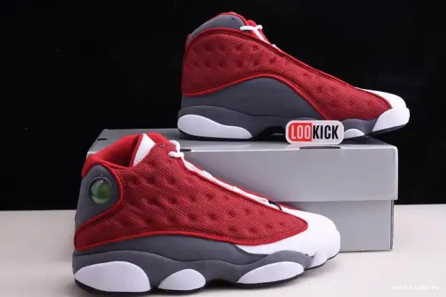 80% Off Sale Red Jordan Gym Air Flint 13 414571-600 Grey Retro 0220