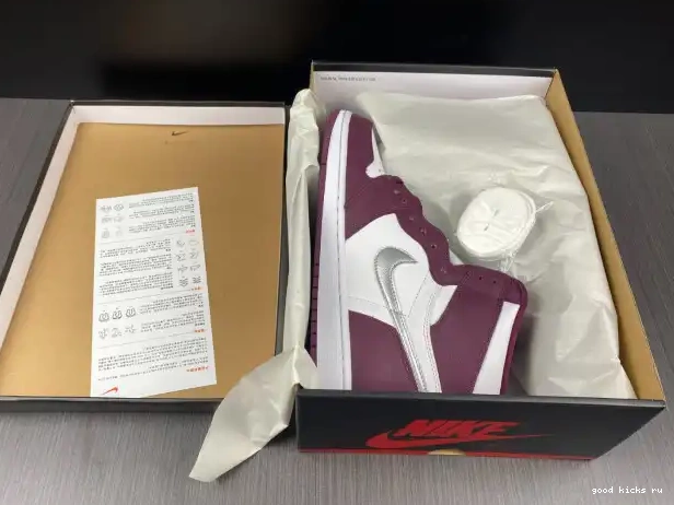 80% Off Sale OG Bordeaux Jordan 1 High Air 555088-611 0219