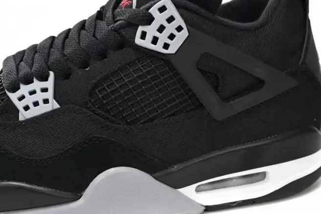 Rep Canvas Air Jordan 4 Black DH7138-006 0224