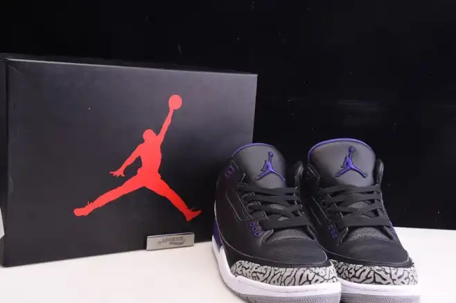 Rep Court 3 Purple Retro CT8532-050 Jordan Air Black 0224