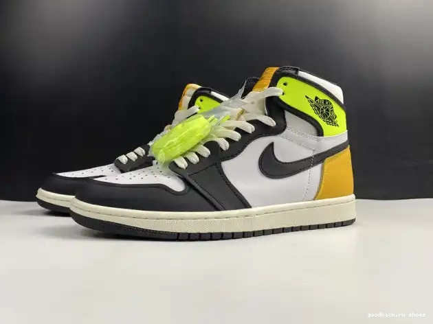 Rep 1 'VOLT HIGH JORDAN GOLD' 555088-118 OG RETRO AIR 0211