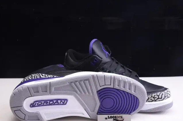 Rep Court 3 Purple Retro CT8532-050 Jordan Air Black 0224