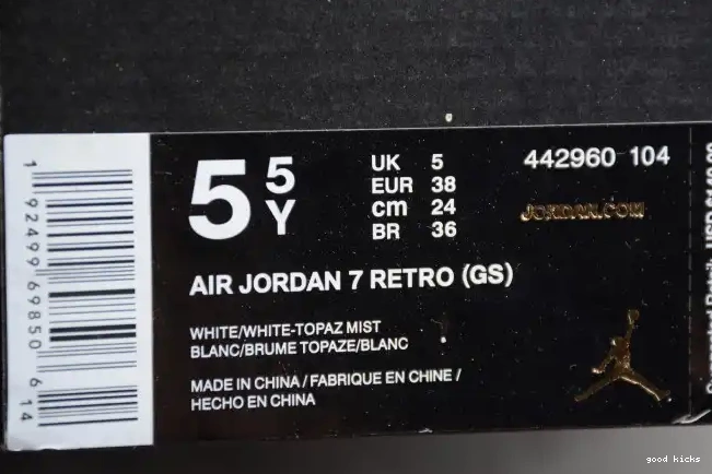 Cheap Jordan Air Mist Retro (GS) Topaz 7 442960-104 0322