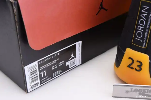 Rep Black 130690-070 12 Jordan Air Retro University Gold 0316