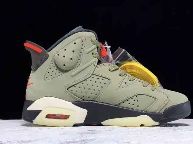 Cheap CN1084-200 Travis x 6 Scott Olive Air Jordan Medium 0319