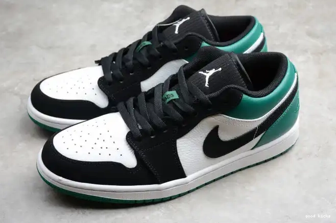 80% Off Sale Black 553558-113 Air Jordan Mystic Green 1 White Low 0317