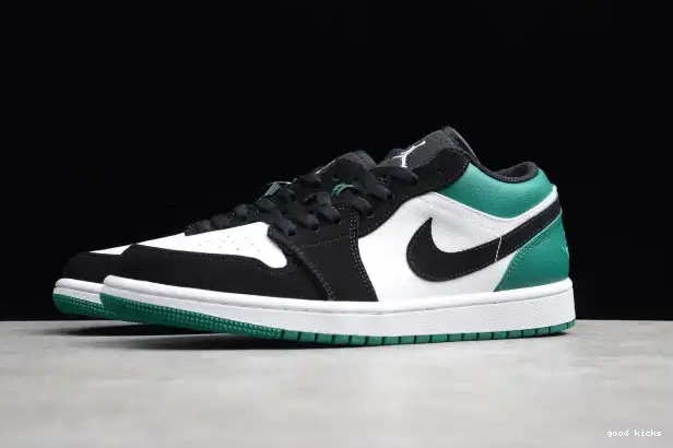 80% Off Sale Black 553558-113 Air Jordan Mystic Green 1 White Low 0317