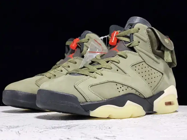 Cheap CN1084-200 Travis x 6 Scott Olive Air Jordan Medium 0319