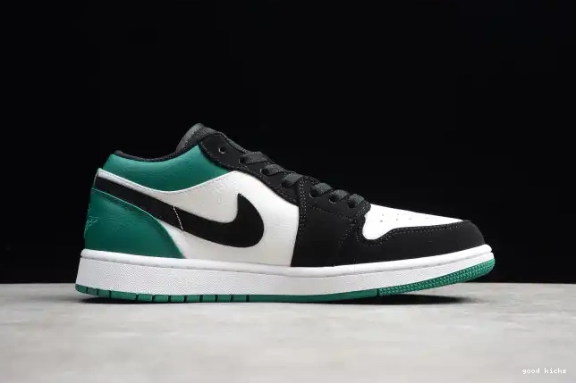 80% Off Sale Black 553558-113 Air Jordan Mystic Green 1 White Low 0317
