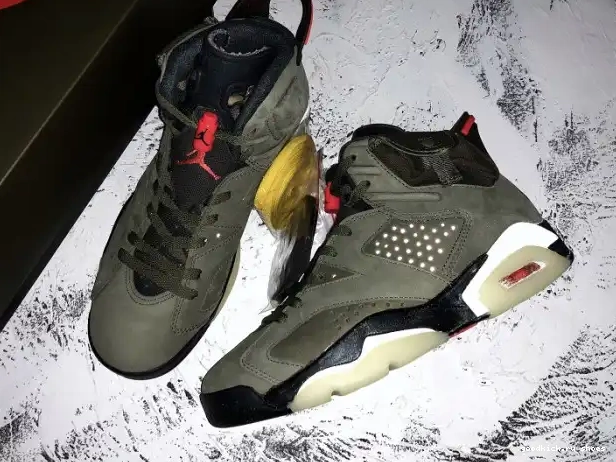 Cheap CN1084-200 Travis x 6 Scott Olive Air Jordan Medium 0319